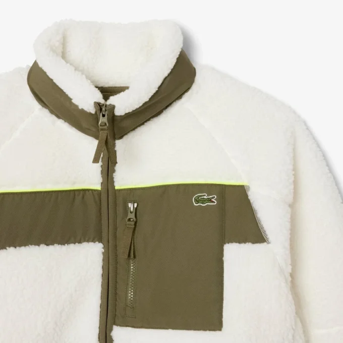 Veste polaire Sherpa color block pour homme Veste polaire Sherpa color block pour homme