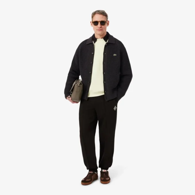 Veste texturée en maille épaisse Veste texturée en maille épaisse