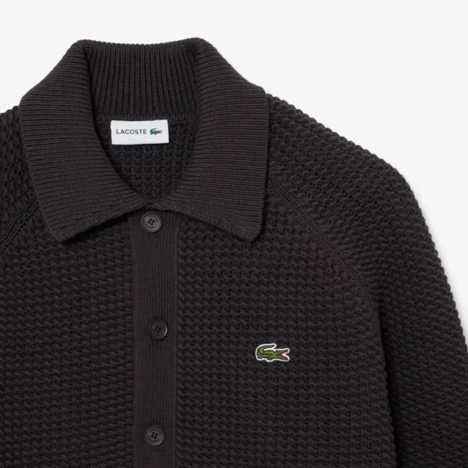 Veste texturée en maille épaisse Veste texturée en maille épaisse