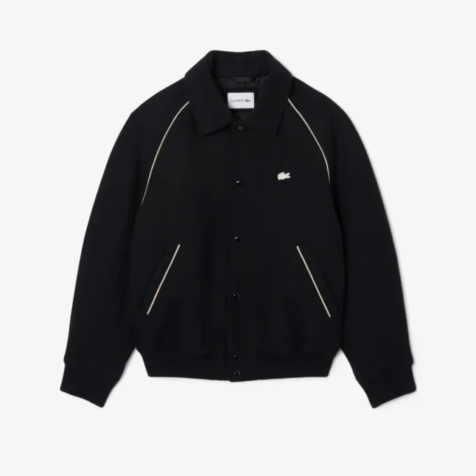 Veste universitaire en laine pour homme avec insigne Veste universitaire en laine pour homme avec insigne