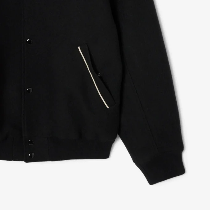 Veste universitaire en laine pour homme avec insigne Veste universitaire en laine pour homme avec insigne