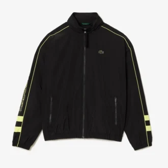 Veste zippée imperméable pour homme avec détails contrastés